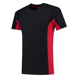 Tricorp T-Shirt Bicolor Brusttasche 102002 Navy-Red