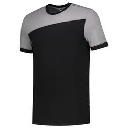 Tricorp T-Shirt Bicolor Quernaht 102006 Black-Grey