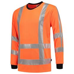 Tricorp T-Shirt EN ISO 20471 Birdseye Langarm 103002 Fluor Orange