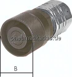 FFSS 10/4 Flat-Face-Schraubkupplung, Stecker Baugr. 4, G 1"(IG)