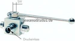 KH 3/15 L L HD Hochdruck-3-Wege Kugelhahn, L-Bohrung, 15 L, PN 315