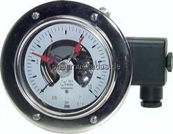 MWK 16160/21 CR Kontaktmanometer (CrNi/Ms), waager., 160mm, 0 - 16 bar
