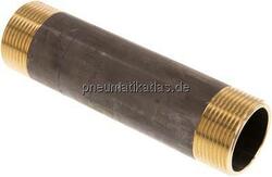RONI 114/150 MS Rohrdoppelnippel G 1 1/4"-150mm, 16 bar Messing