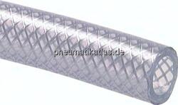 TX 9-10 PVC-Gewebeschlauch 9 (3/8")x15,0mm, transparent, 10 mtr. Rolle